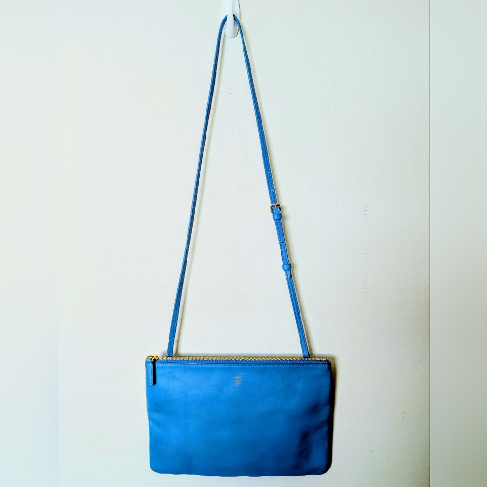 MCM Torqouise Leather Shoulder/ Crossbody Bag In Good Used Condition